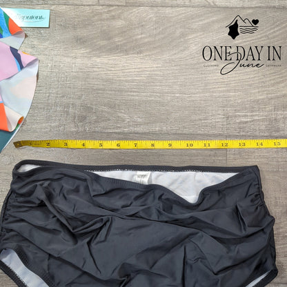 Adisputent High Waist Flounce Bikini Swimsuit Size L
