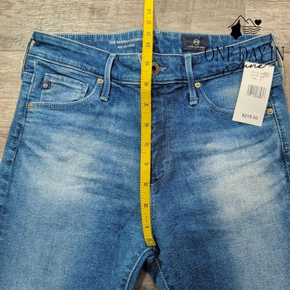 AG Adriano Goldschmied The Farrah High Rise Skinny Jeans Blue NWT Size 4 (27)