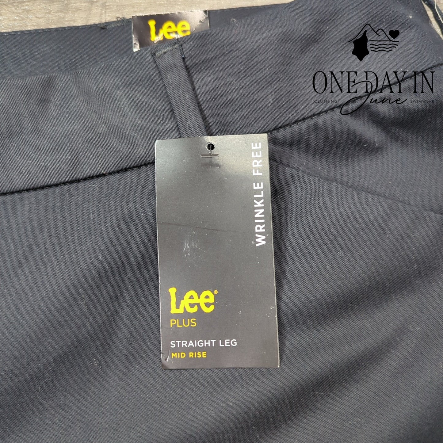 Lee Plus Size Mid Rise Straight Leg Pants Size 30W