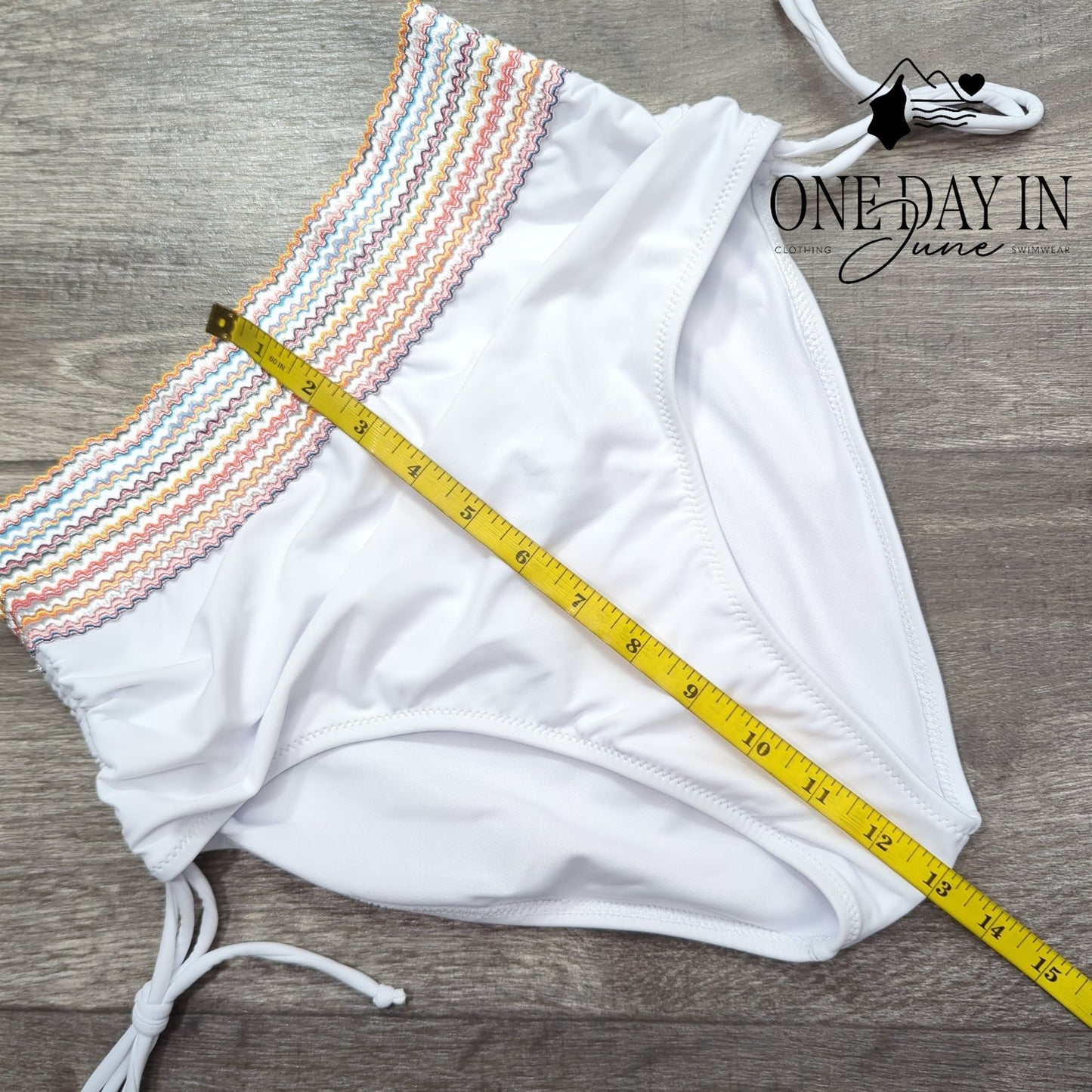 Blooming Jelly High Waist Cinched Side Bikini Bottom Size M