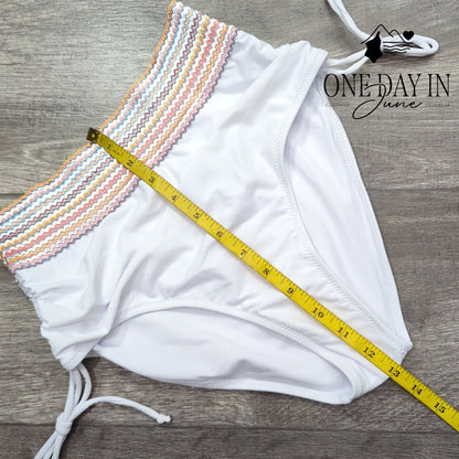 Blooming Jelly High Waist Cinched Side Bikini Bottom Size M