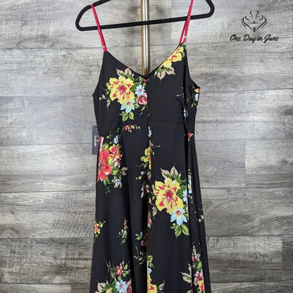 Lulus V Neck Spaghetti Strap Dress Size L