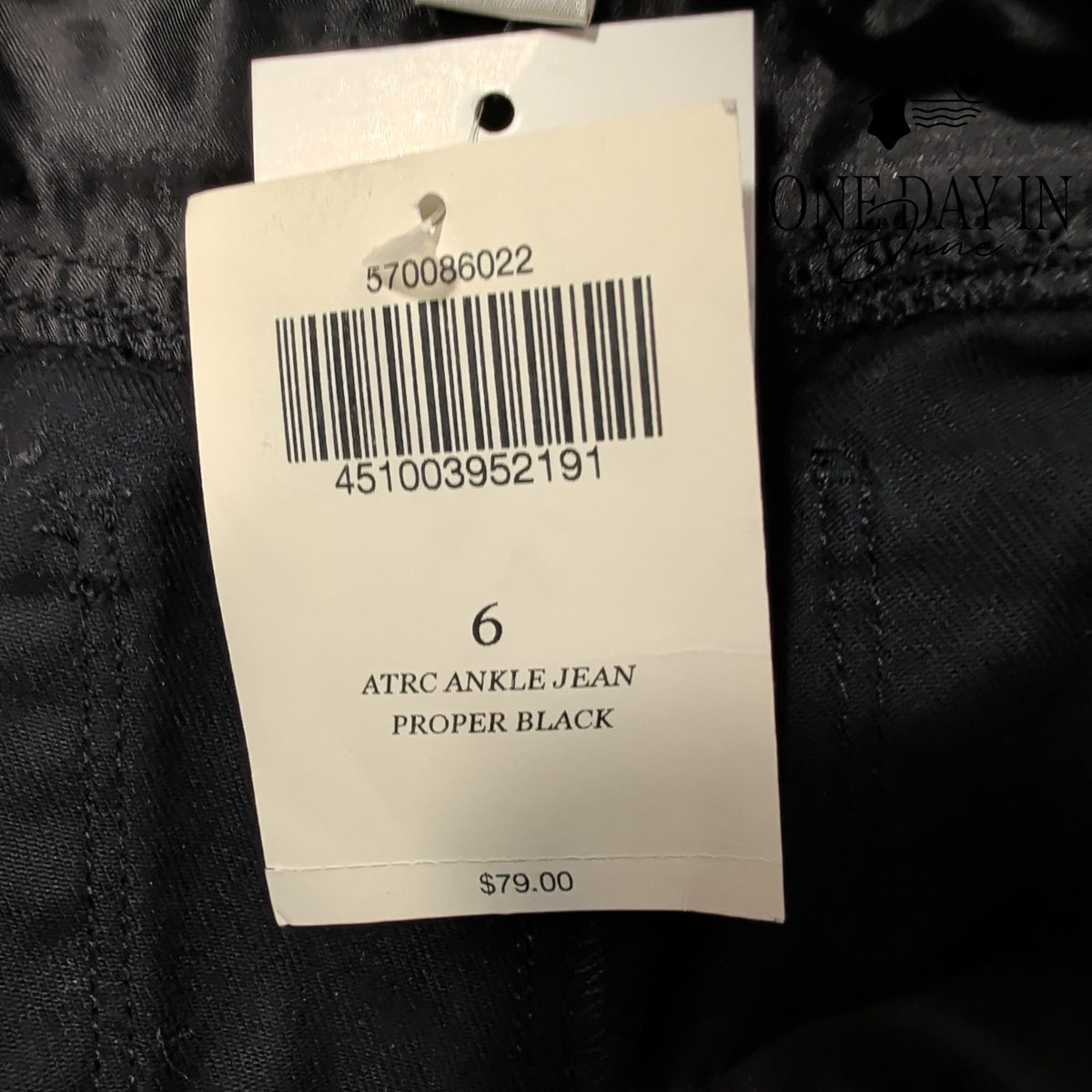 Boston Proper ATRC Ankle Jeans Proper Black Slim Fit NWT Size 6