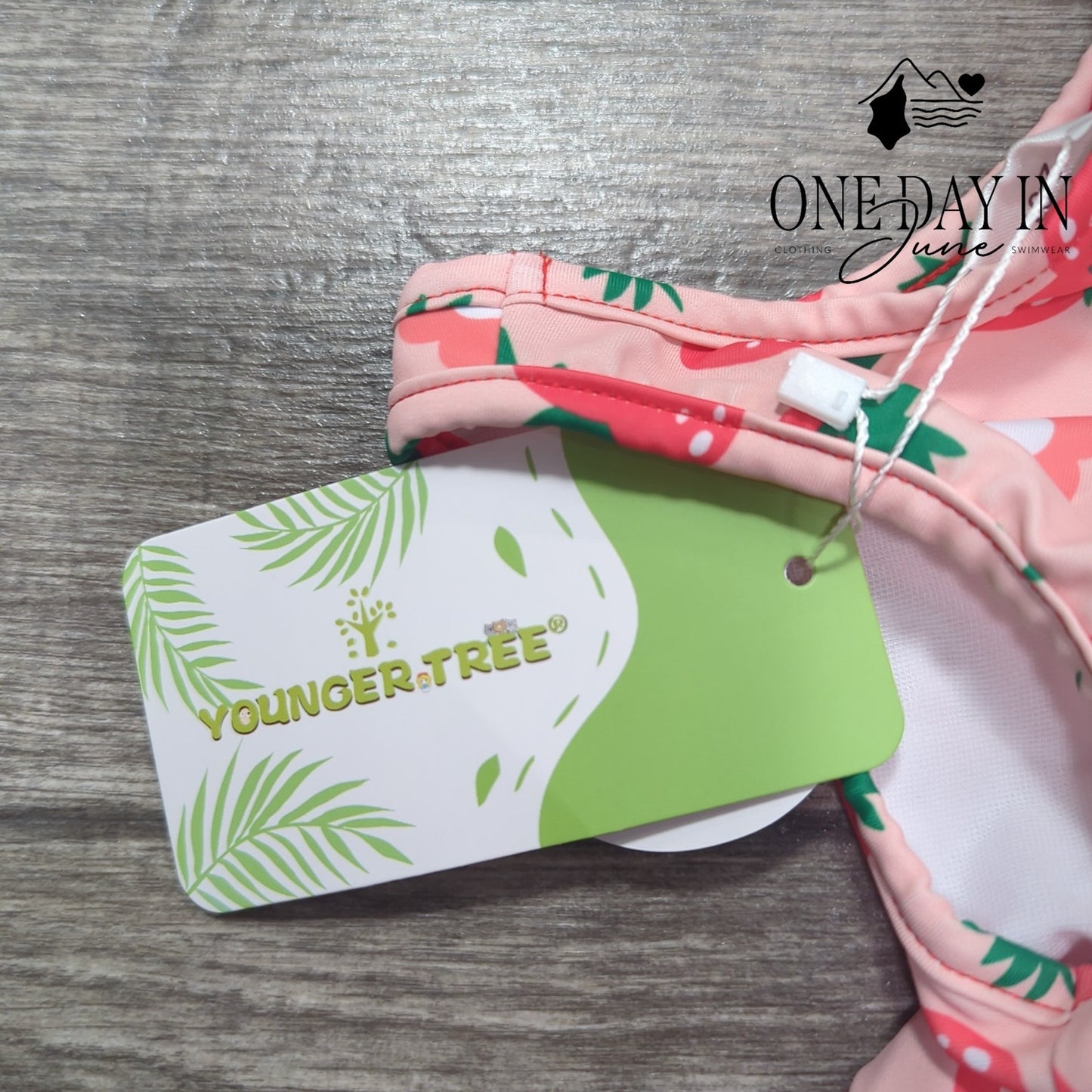 Youngertree Starwberry Ruffle Bikini Swimsuit Size 2-3T