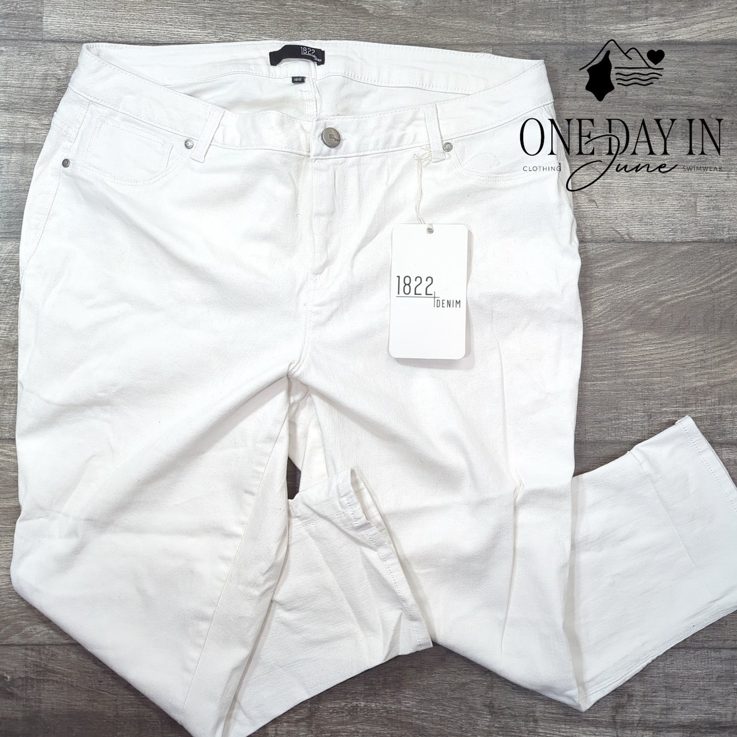 1822 Denim Plus Size Crop Skinny Jeans Size 18W