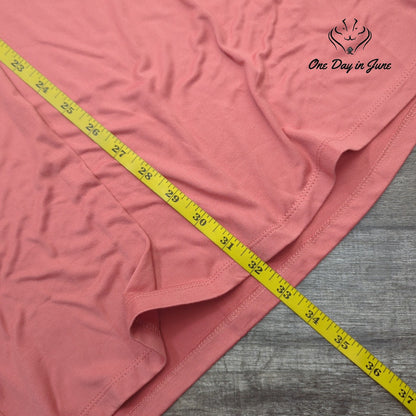 Love Fire Duper Soft T Shirt Faded Rose Pink Pocket Tee NWT Size M