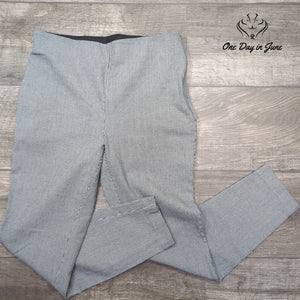 Loft High Waist Skinny Pants Black White Houndstooth Check Size 6