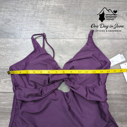 Cupshe Cross Front Keyhole One Piece Swimsuit Size L