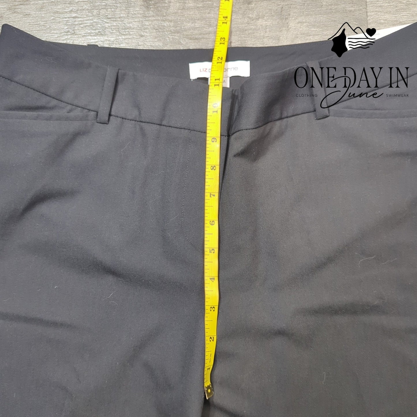 Liz Claiborne Petite Audra Curvy Trouser Pants Size 12PS