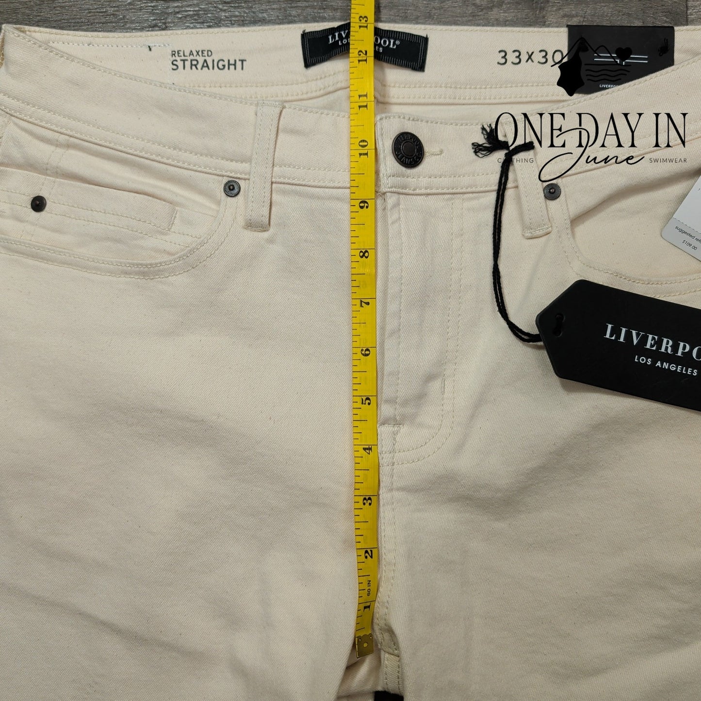 Liverpool The Relaxed Straight Jeans Size 33X30