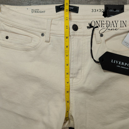 Liverpool The Relaxed Straight Jeans Size 33X30