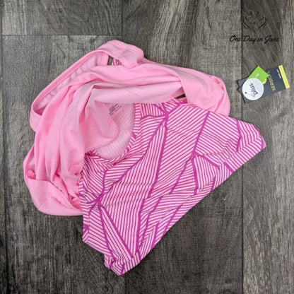Xersion Girls Plus Double Up Active Tank Top Pink NWT Size 14.5-16.5 Plus