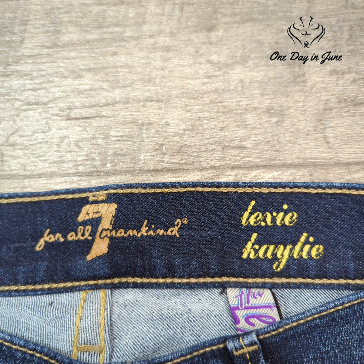 7 For All Mankind Lexie High Rise Petite Jeans Dark Wash Size 26 (2P)