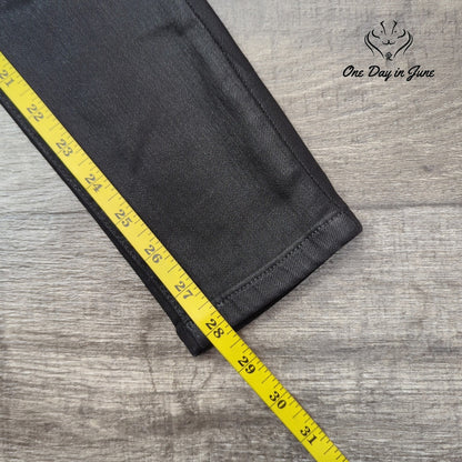 Joe's Jeans High Rise Skinny Ankle Coated Black Jeans NWT Size 24 (0)