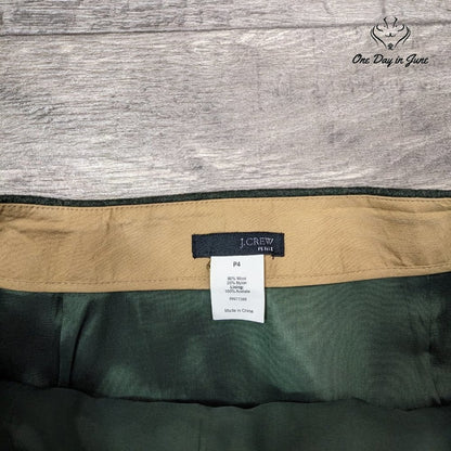 J.Crew Beautiful Petite Wool Mini Skirt Size 4P