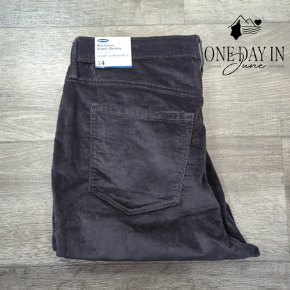 Old Navy Rockstar Super Skinny High Rise Velveteen Jeans Size 14