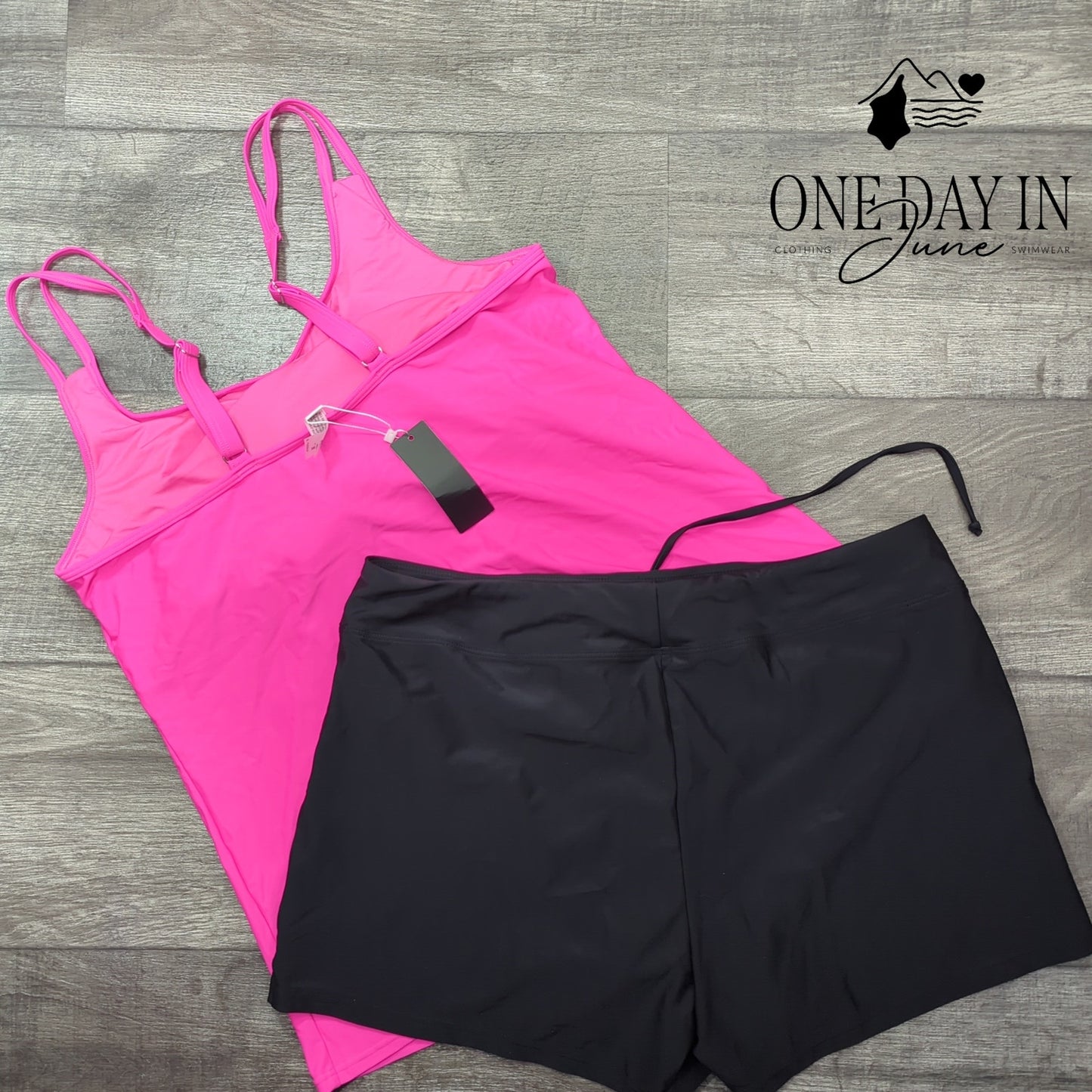 Tempt Me Boyshort Tankini Swimsuit Size XL