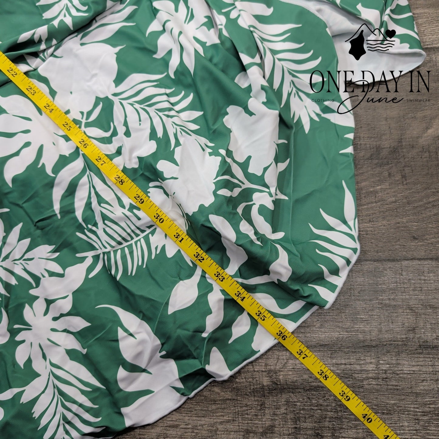 Eomenie Plus Size Tropical Swimdress One Piece Swimsuit Size 20W