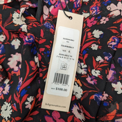 BCBGeneration Floral Sleeveless Mini Dress Size 6