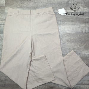 Kim Rogers Fit Solutions Comfort Waist Dress Pants Beige Tan NWT Size 14