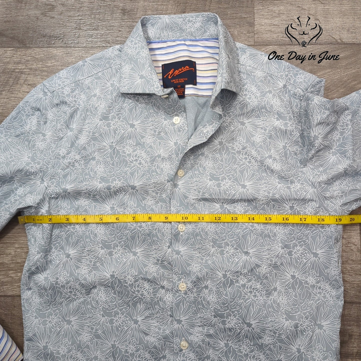 Egara Button Front Shirt Size M