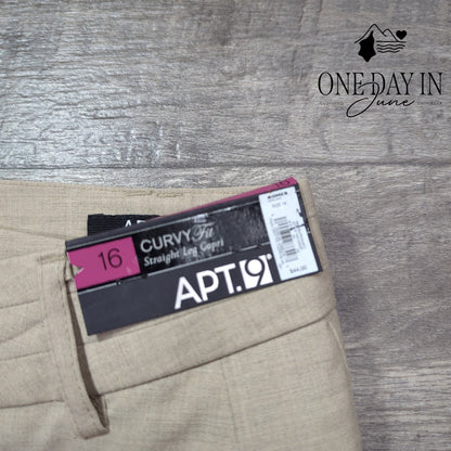 Apt. 9 Curvy Straight Leg Capri Pants Size 16