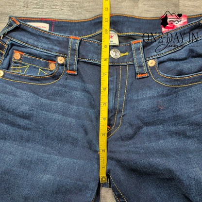 True Religion Jennie Curvy Mid Rise Skinny Jeans Indigo NWT Size 10 (30)