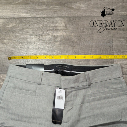Banana Republic Curvy Sloan Ankle Pants Gray Stretch Dress Pants NWT Size 2