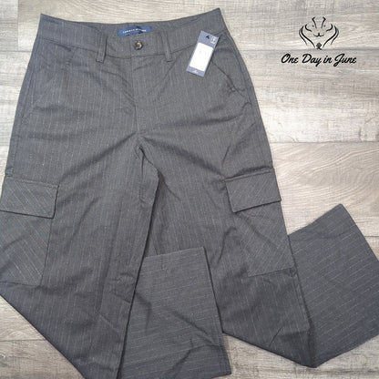 Tommy Hilfiger Striped Wide Leg Cargo Pants Size 6