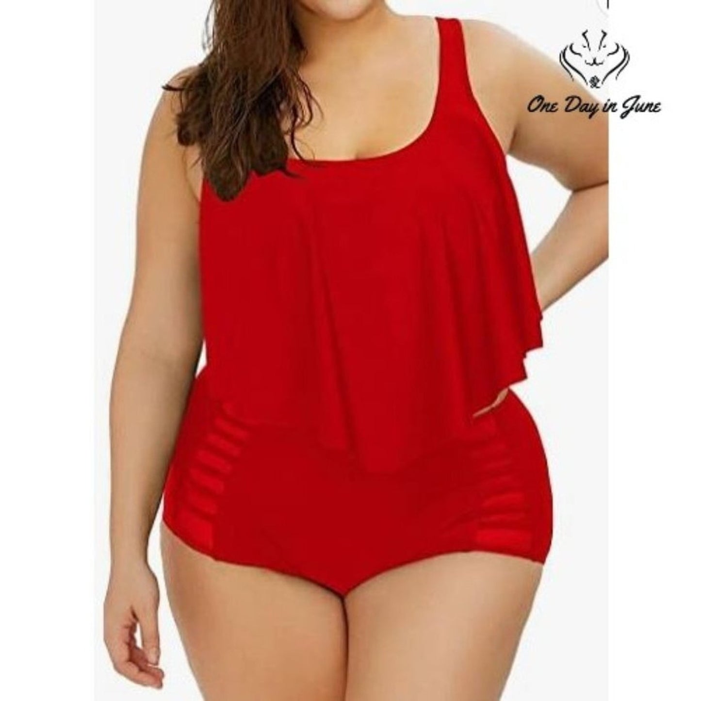 Sovoyontee Plus Size Flounce Bikini Size 3XL