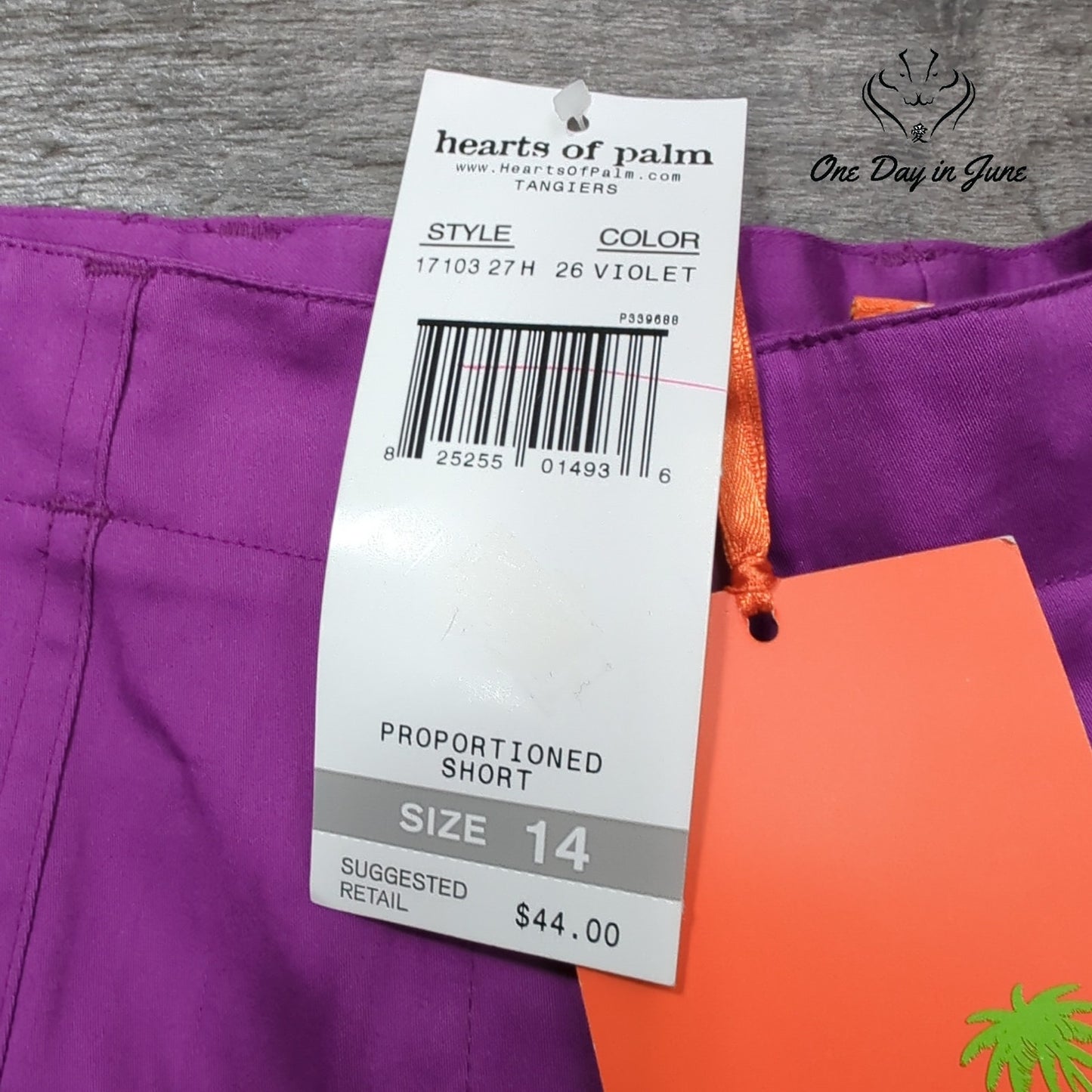 Hearts of Palm Proportioned Short Capri Pants Size 14