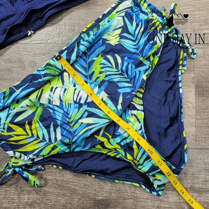 Yonique High Waist Halter Bikini Swimsuit Size L