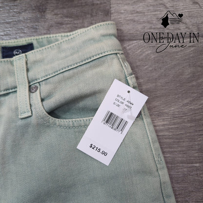 AG Adriano Goldschmied High Rise Wide Leg Crop Jeans Size 27 (4)