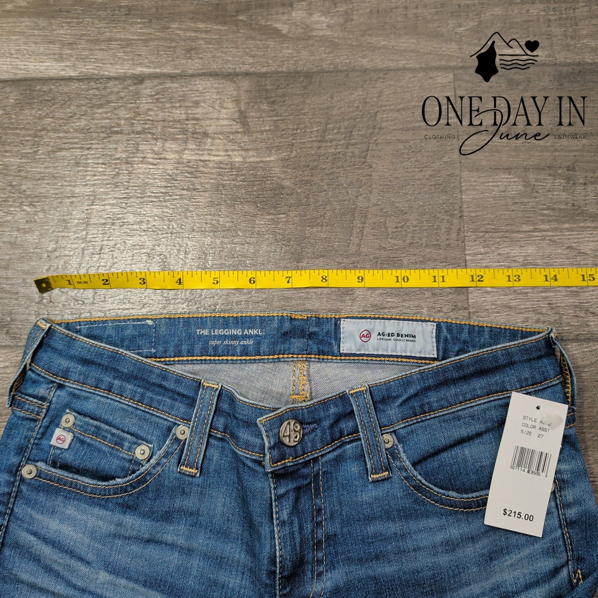 AG Adriano Goldschmied The Legging Ankle Distressed Skinny Jeans NWT Size 4