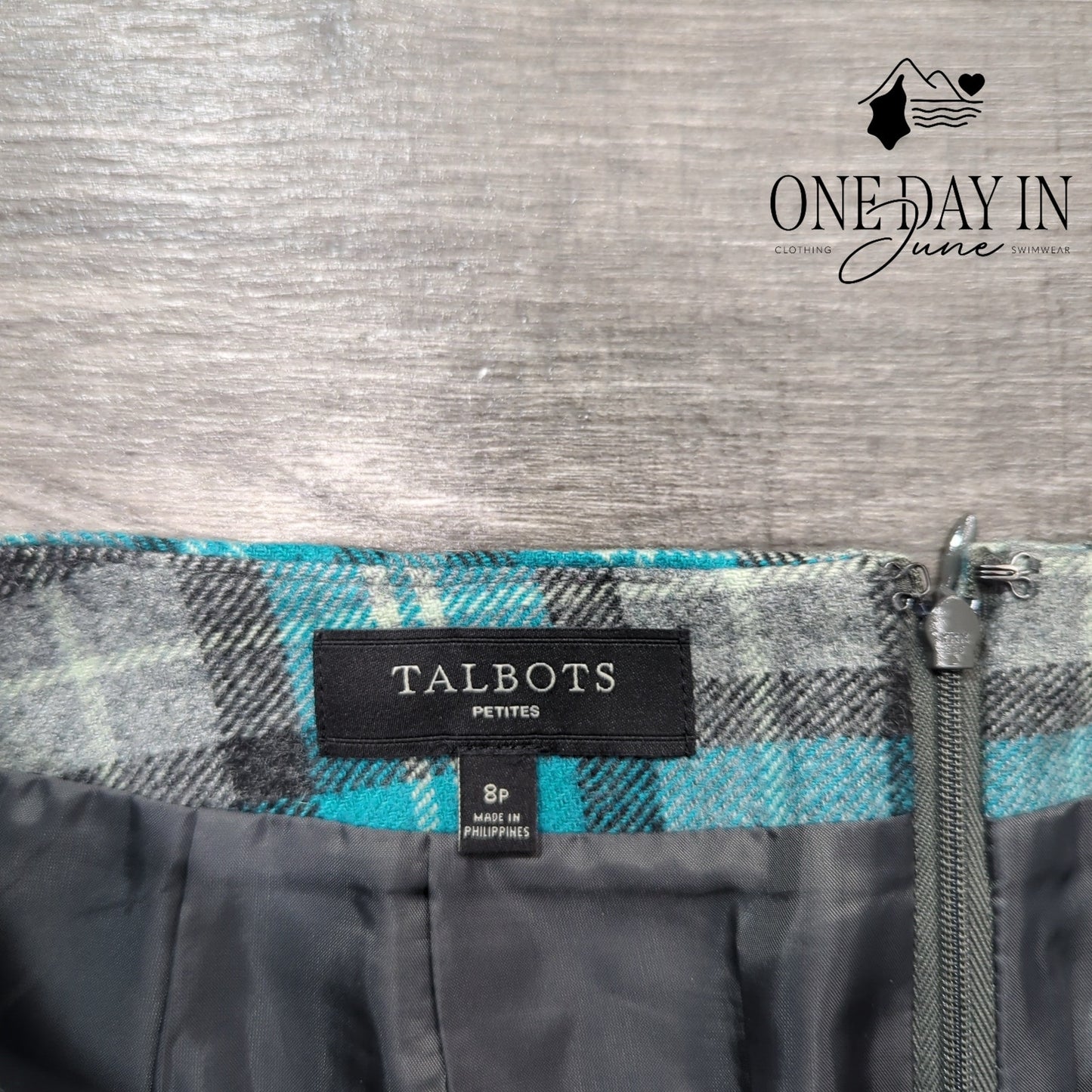 Talbots Petite Wool Blend Lined Skirt Size 8P