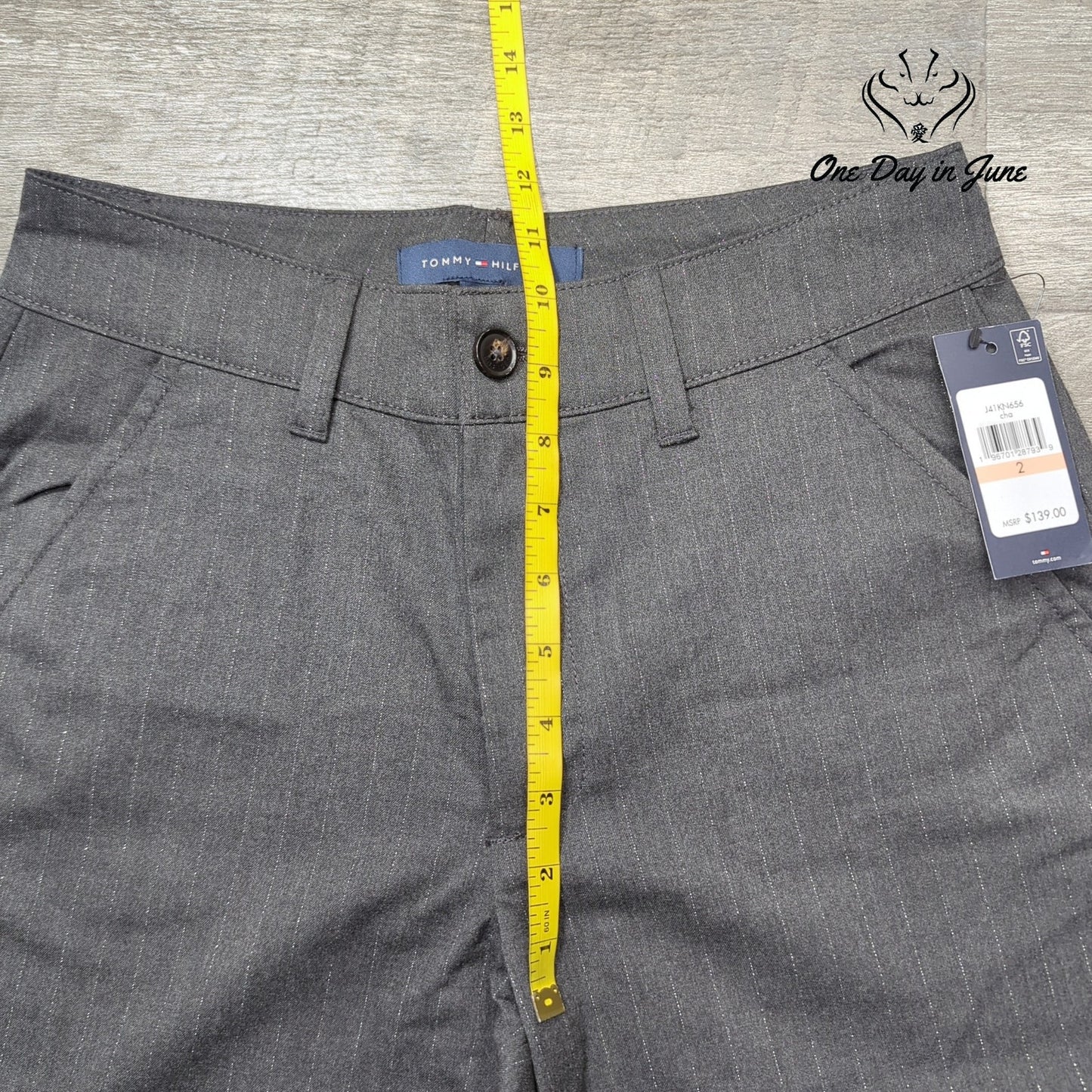 Tommy Hilfiger Striped Wide Leg Cargo Pants Size 2