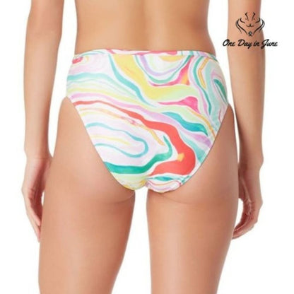 Sugar Beach Tie Dye High Waist Bikini Bottom Size L