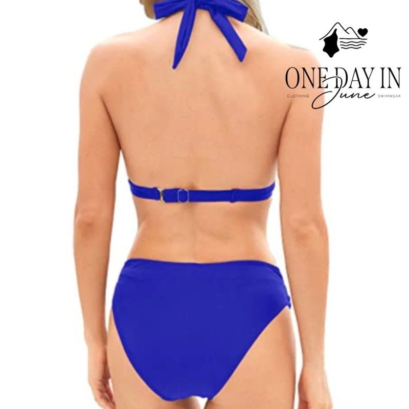 Yonique Halter Bikini Swimsuit Size S