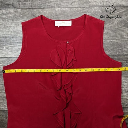 Amanda Uprichard Light Silk Sleeveless Top Size M