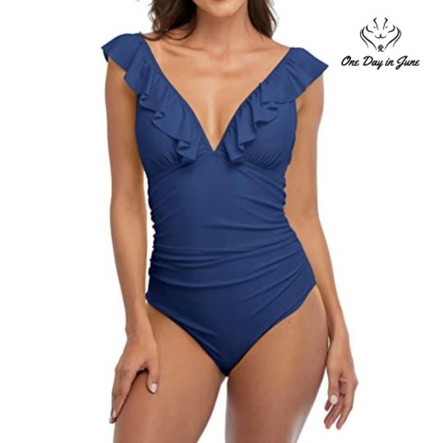 Sociala Ruffle One Piece Swimsuit Size XL