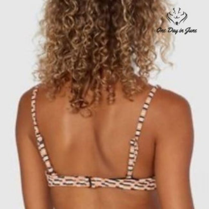 RVCA Cosmic Way Underwire Bikini Top Striped NWT $65 Size L