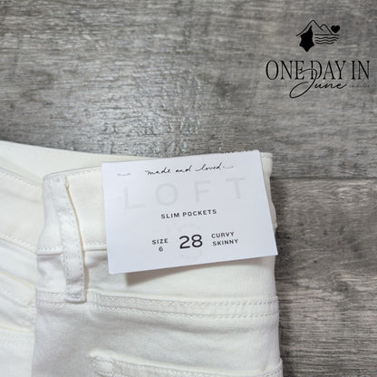 Loft Curvy Skinny Jeans Size 6 (28)
