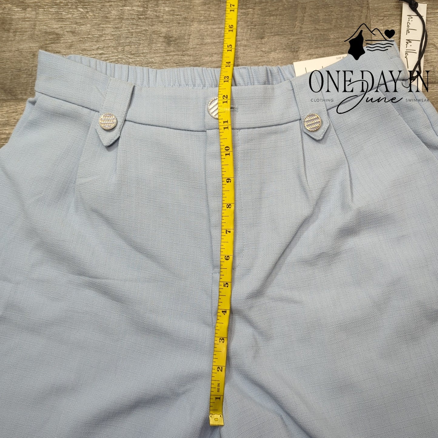 Nicole Miller Mid Rise Wide Leg Pants Size M