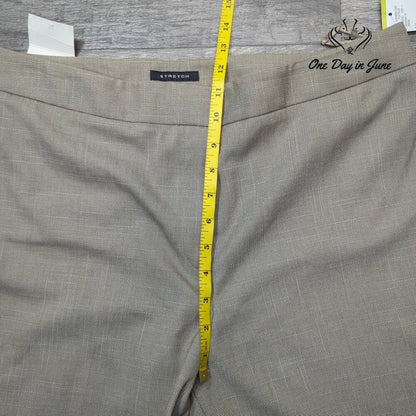 Jones New York Classic Fit Pants Beechwood Straight Leg NWT $84.98 Size 14