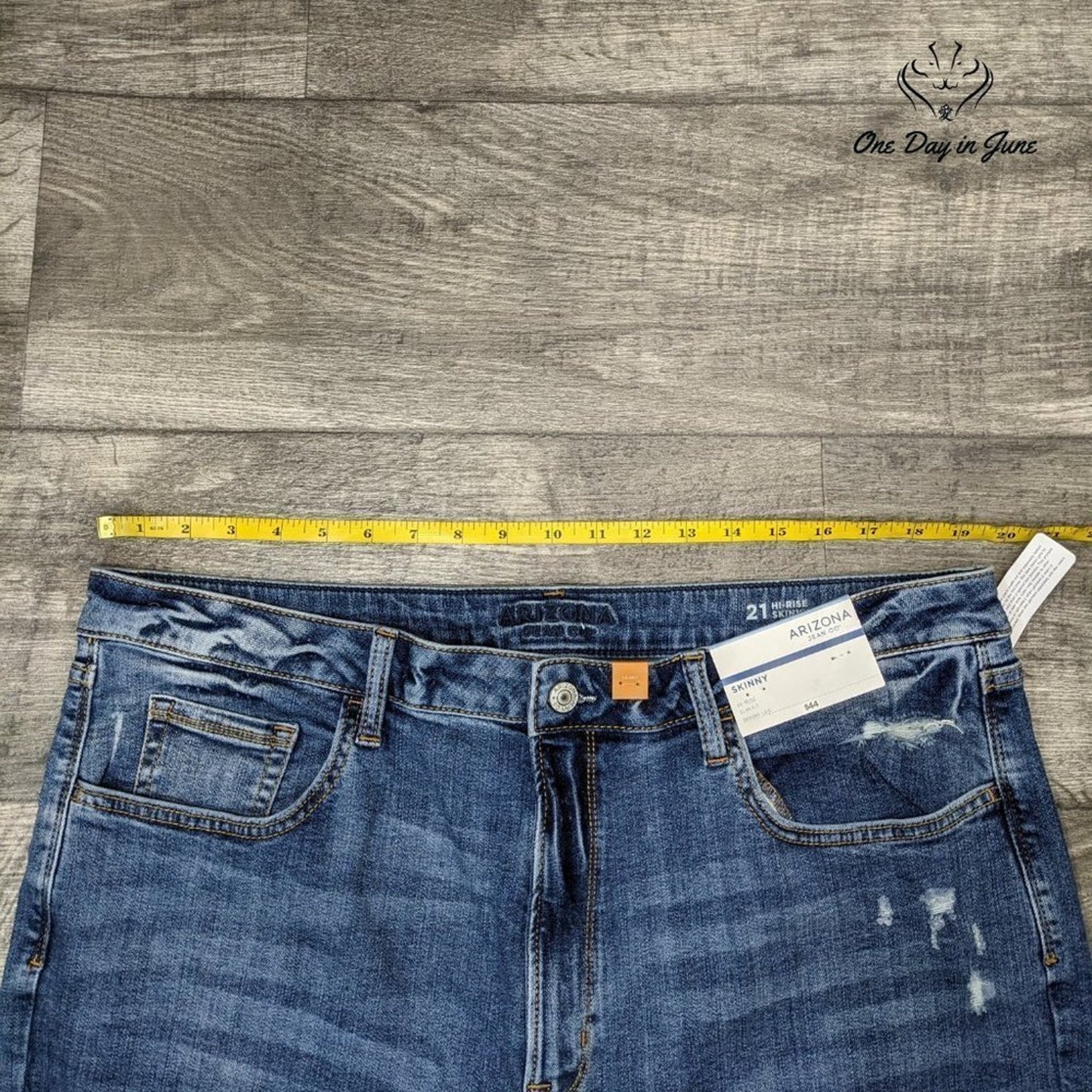 Arizona Jean Co. Juniors Hi Rise Skinny Jeans Size 21