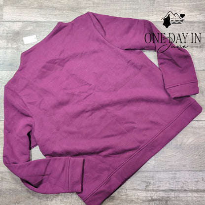 Talbots Long Sleeve Plum Purple Sweatshirt Pullover Size XL