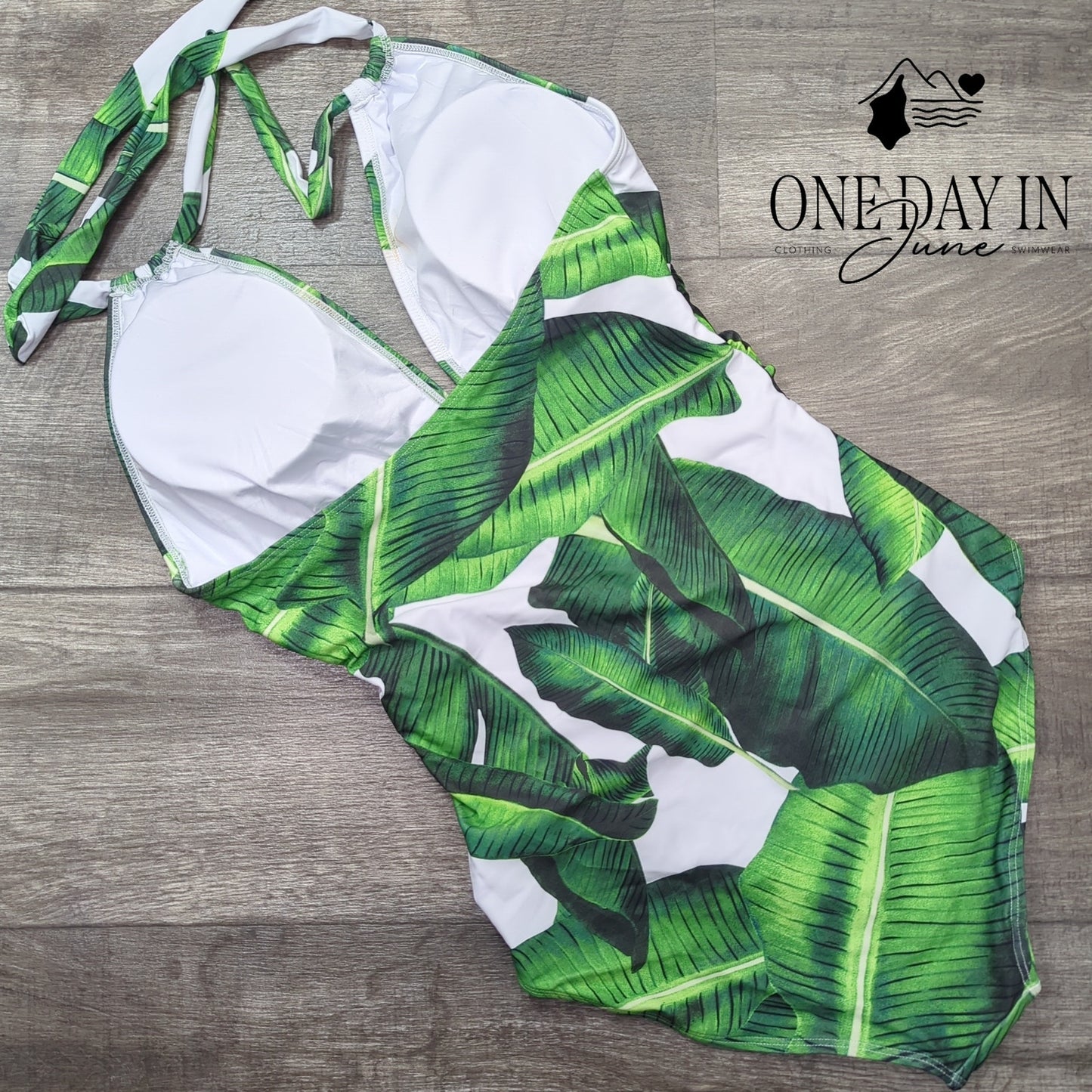 Suuksess V Neck Tummy Control One Piece Swimsuit Size L