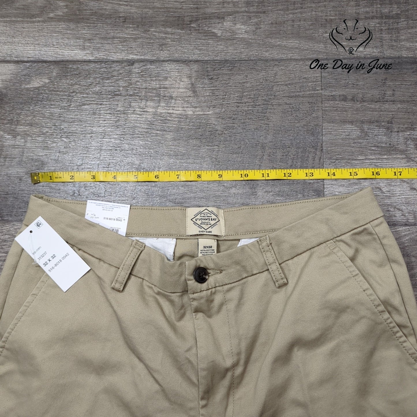 St. John's Bay Classic Fit Flat Front Pants Size 32X32