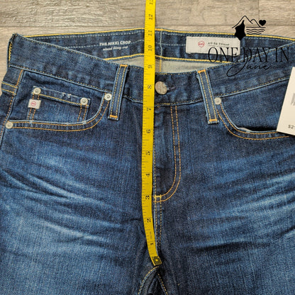 AG Adriano Goldschmied Nikki Crop Relaxed Skinny Jeans Blue NWT Size 4 (27)