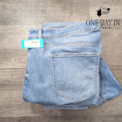 Studio Blue Plus Size Casey Mid Rise Distressed Skinny Jeans Size 24W